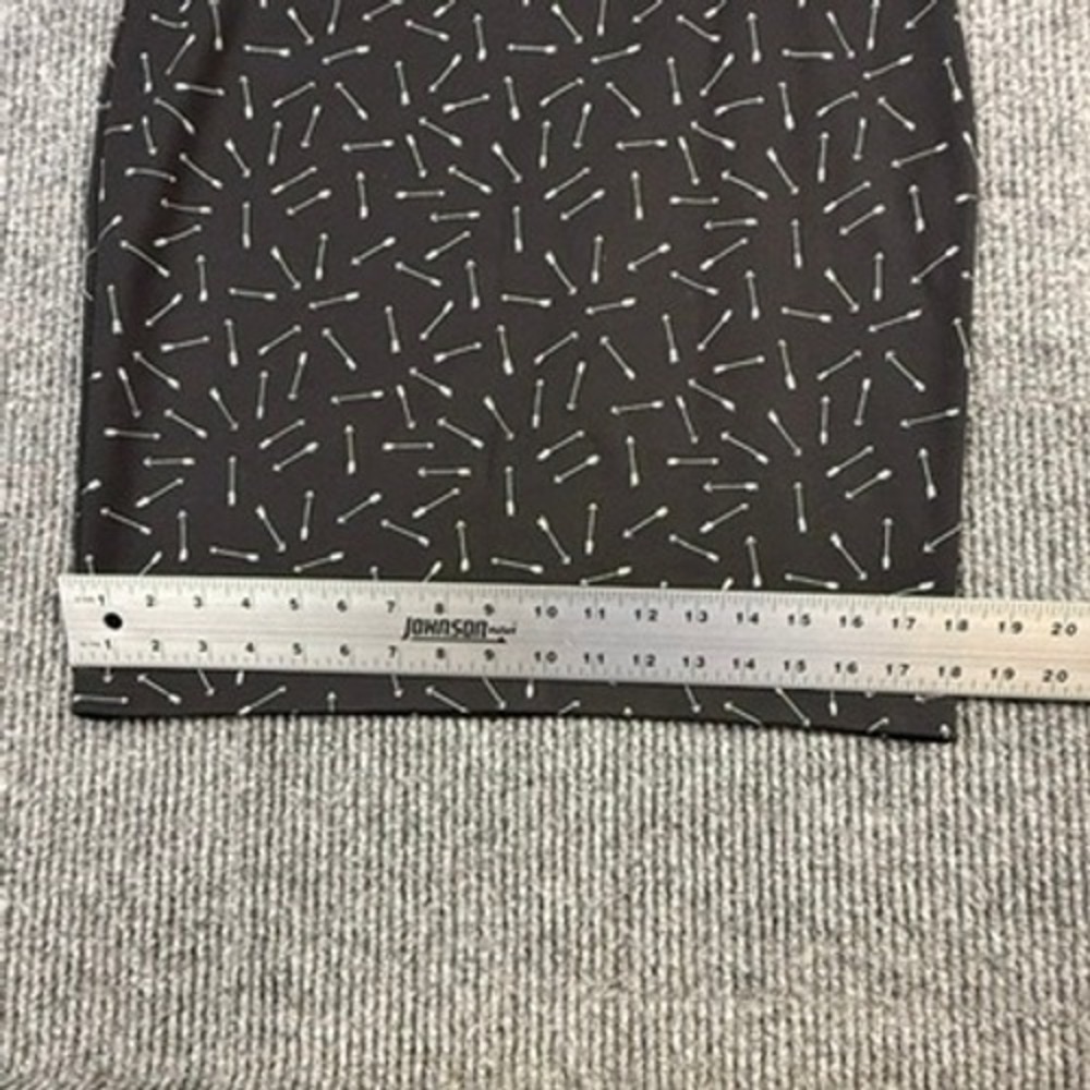 Maison Jules Womens Black White Arrow Print Pencil Skirt Size L HO15 s/40055 - Picture 8 of 10